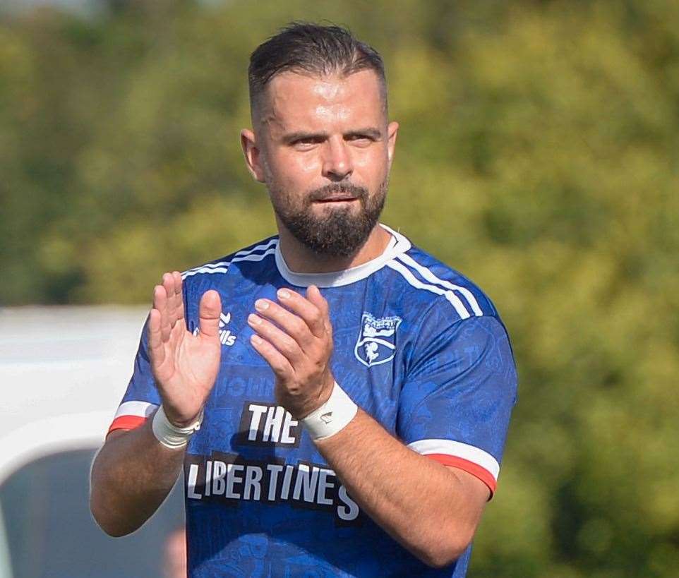 Margate player-manager Ben Greenhalgh. Picture: Stuart Watson