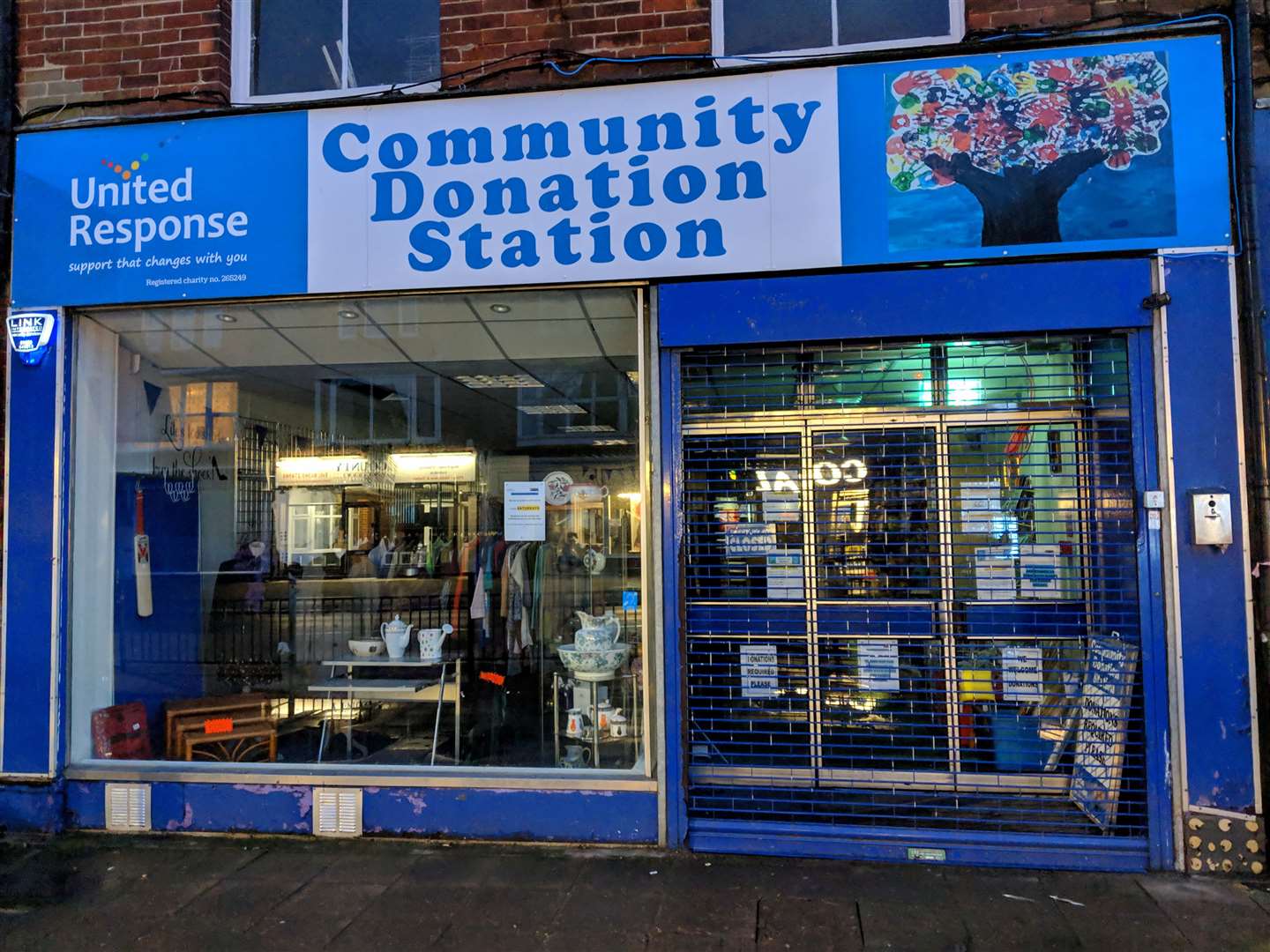 The Cheriton Community Donation Station in Folkestone, which closes on October 18. Picture: United Response