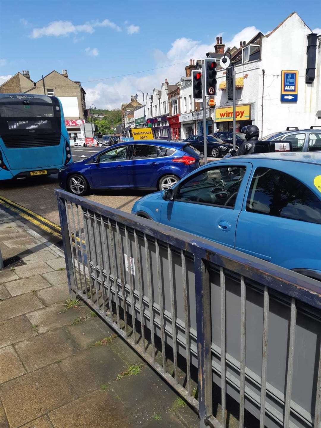 Traffic was backed up in the areas surround Strood High Street (10078128)