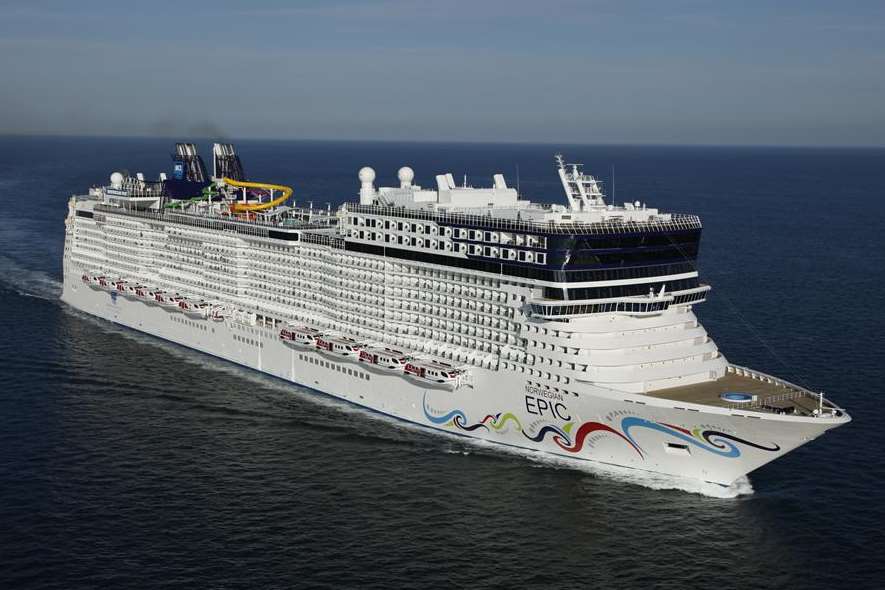 The Norwegian Epic is 1,081 feet long