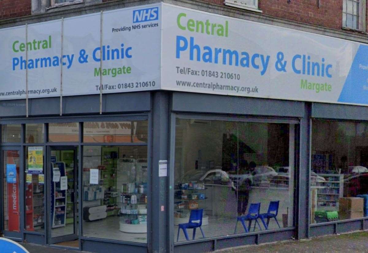 Central Pharmacy and Clinic in Northdown Road, Cliftonville, Margate, to close