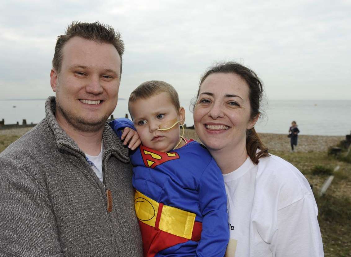 Simon, Sabine and Amber White. Picture: Tony Flashman