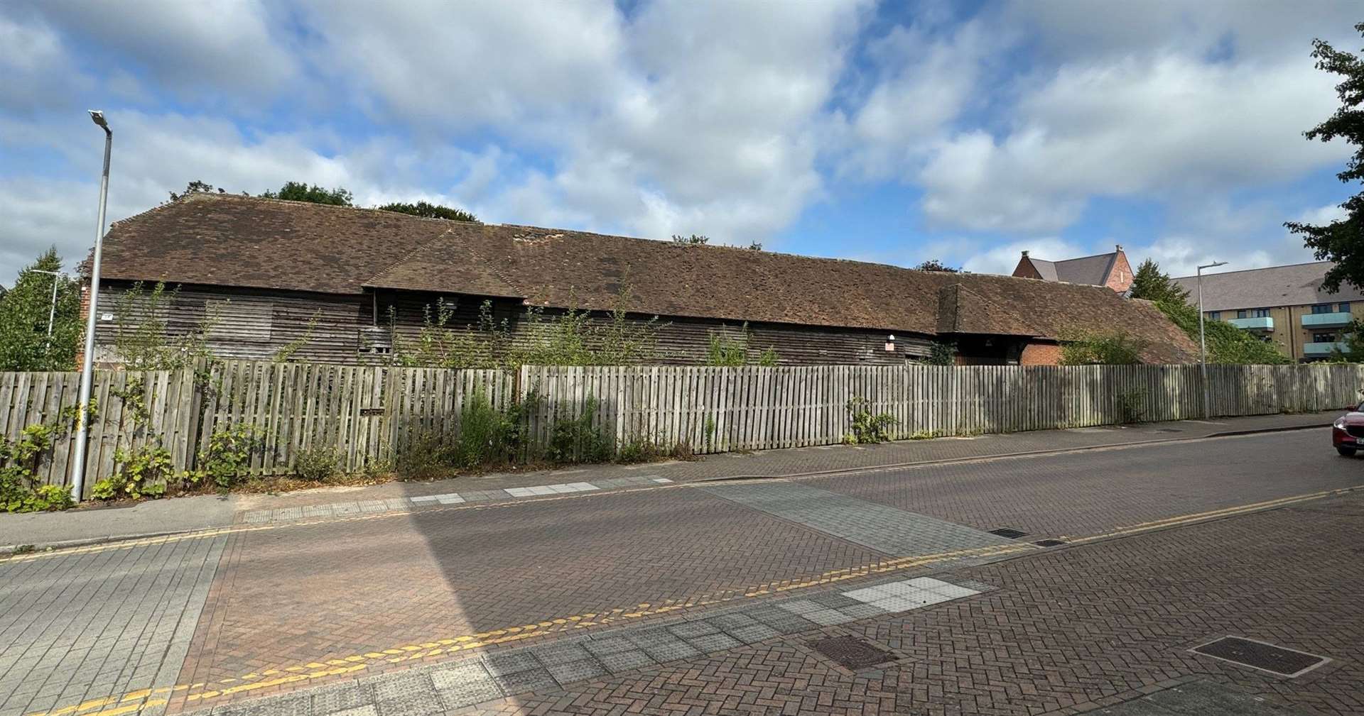 Repton Manor Barns, in Sir Bernard Paget Avenue, Ashford, will be auctioned later this month. Picture: Clive Emson