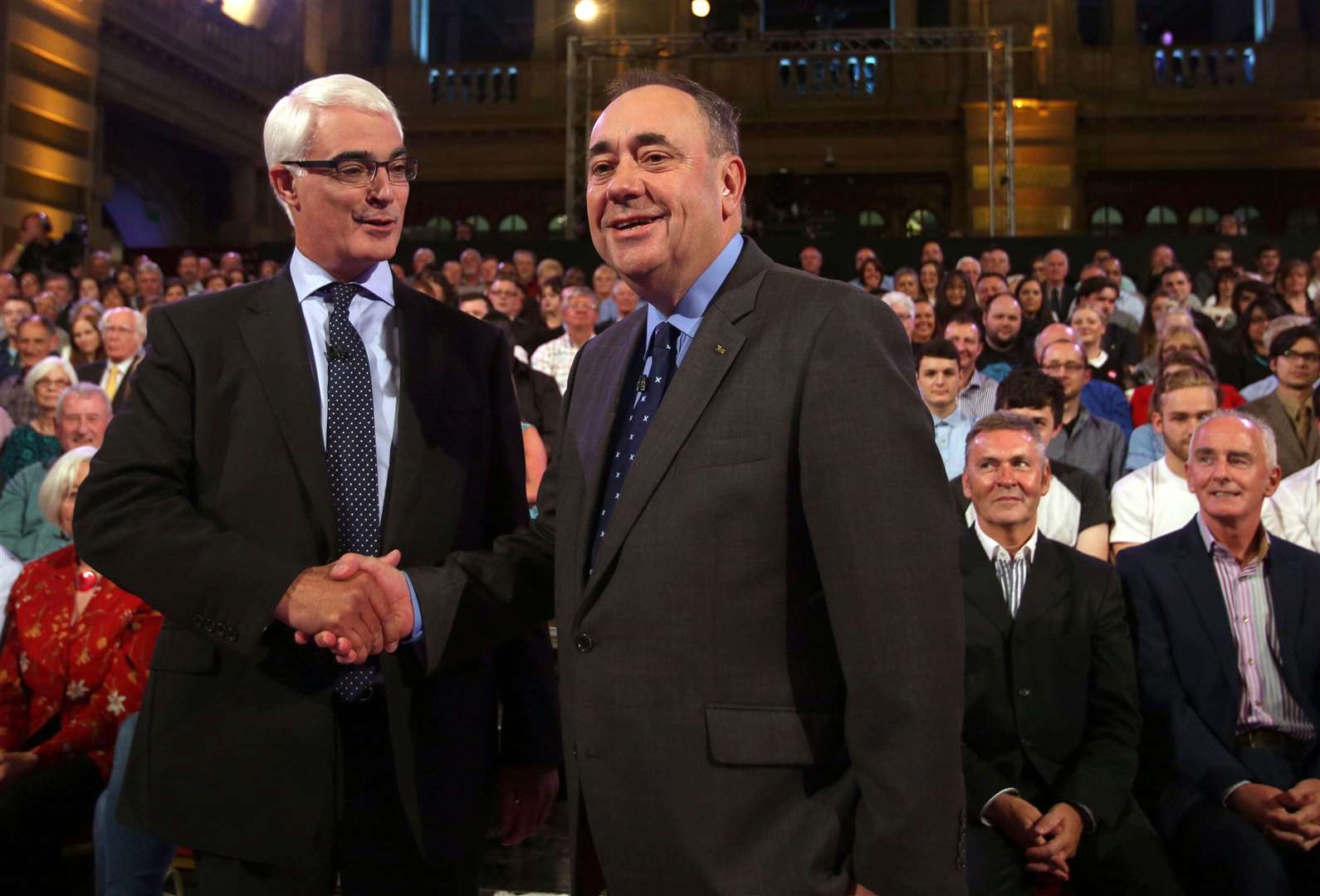 Alex Salmond, right, and Alistair Darling, led the Yes and No campaigns in the original referendum (David Cheskin/PA)