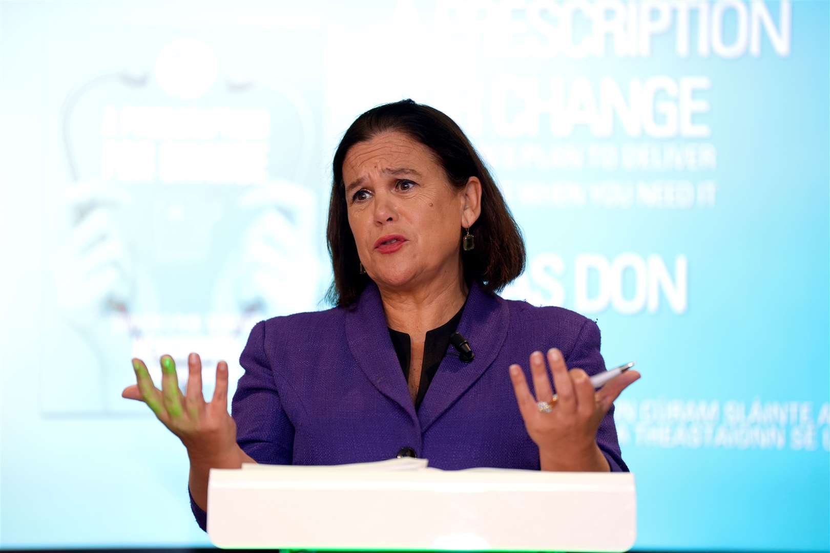 Sinn Fein’s president Mary Lou McDonald (PA)