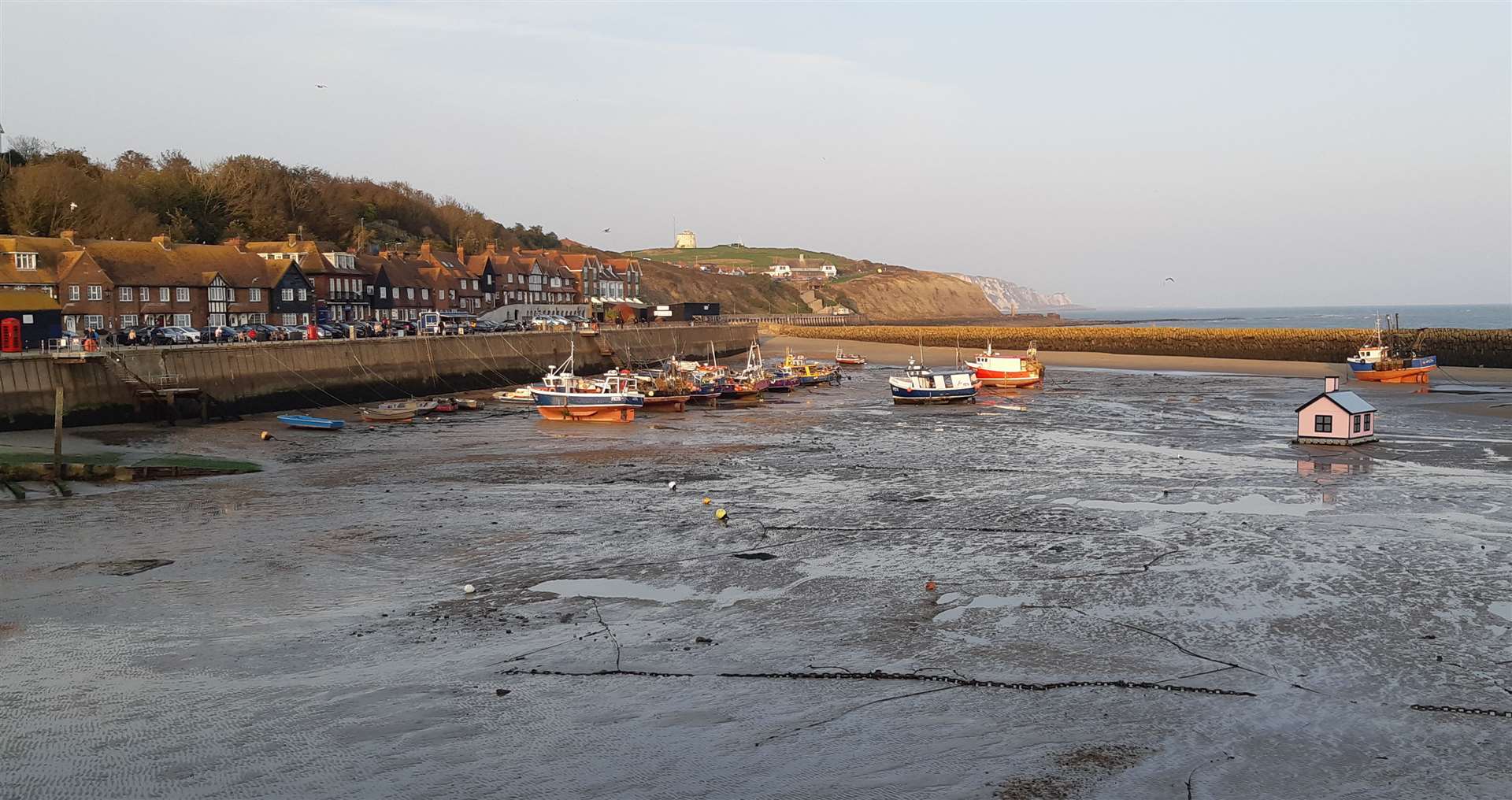 The incident occurred at The Stade in Folkestone Harbour