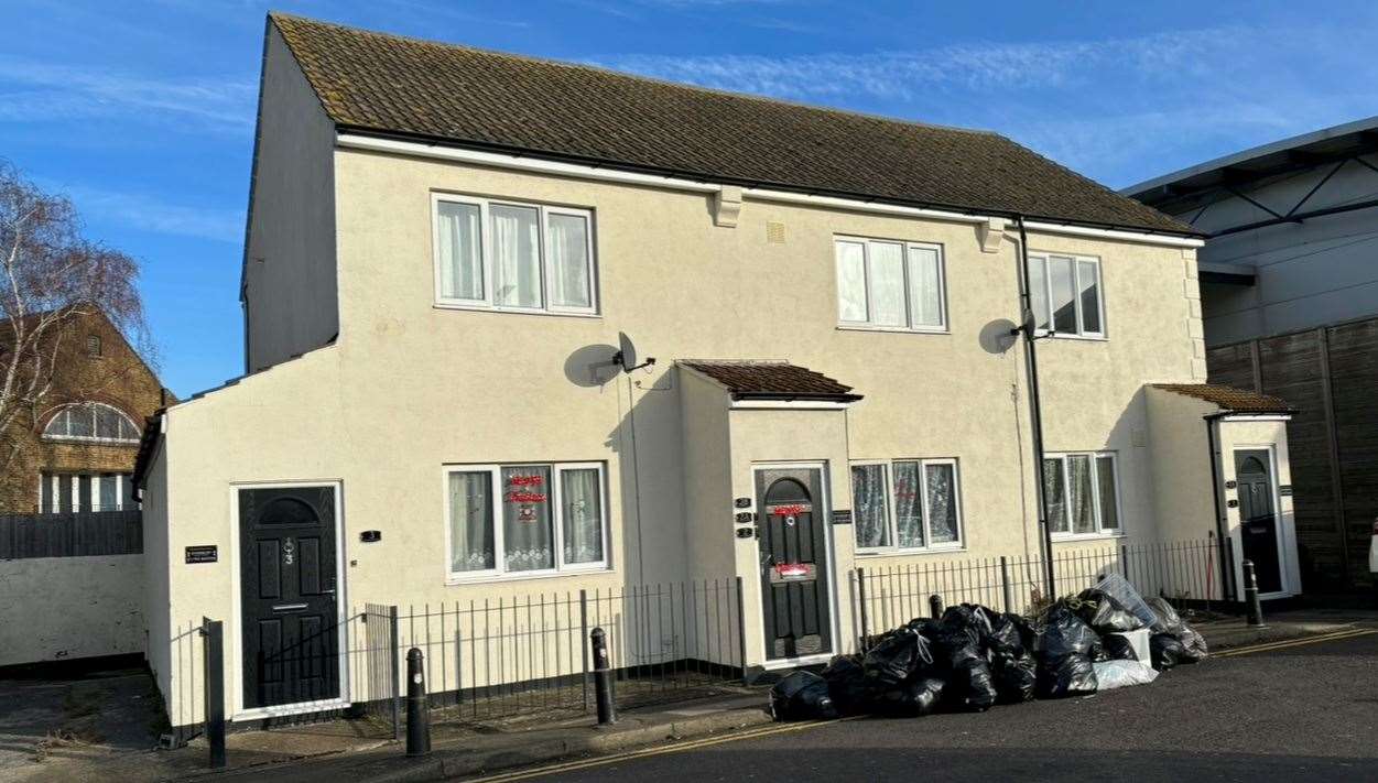 The current homes in Connaught Road, Gillingham are to be demolished and replaced. Picture: Joe Harbert