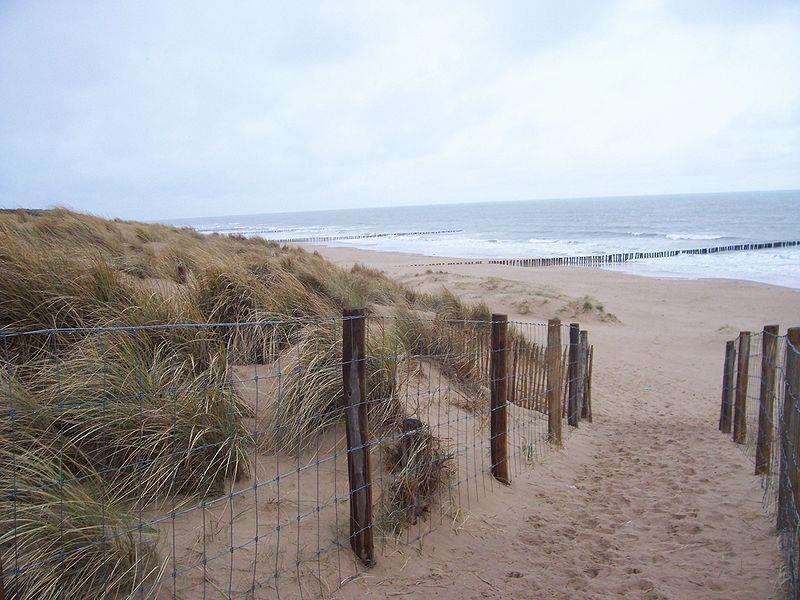 The beach in Sangatte, Calais, where Mr Ullyett's body was found