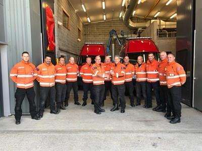 Malcolm Cowie with members of the technical rescue team (4764030)