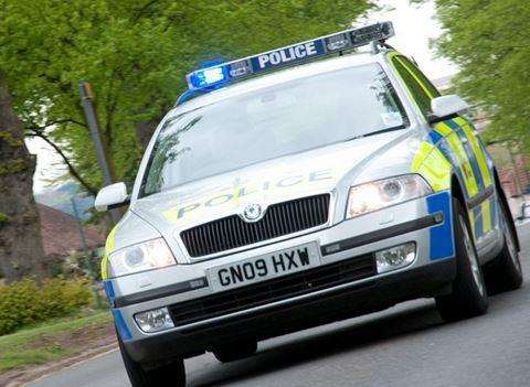 Police car. Stock picture