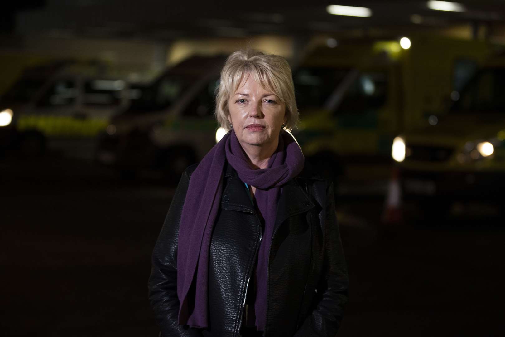 Wendy Magowan from the Northern Trust said she had never witnessed like those outside Antrim Area Hospital on Tuesday (Liam McBurney/PA)