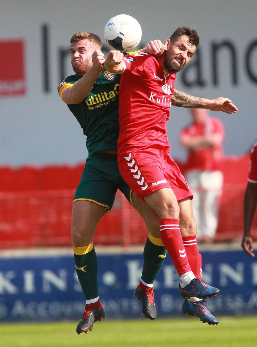 Regan Booty in action for Notts County against Ebbsfleet Picture: John Westhrop