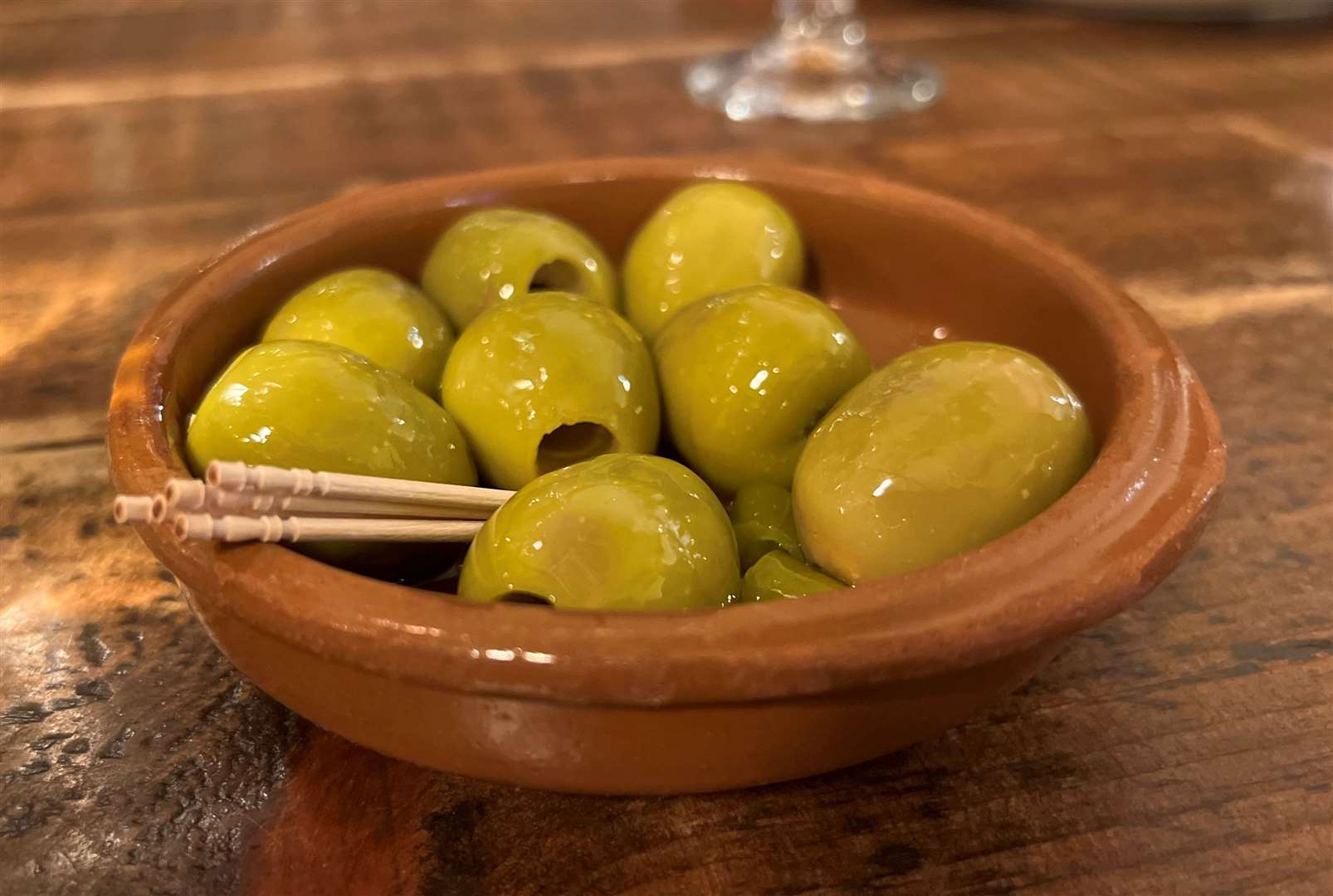 Difficult to do these olives justice...but they were huge