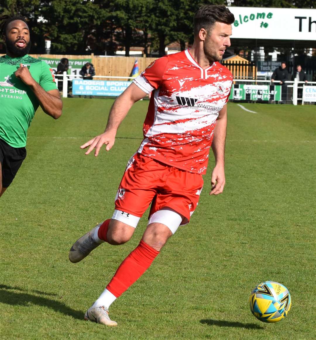 Ramsgate player-boss Jamie Coyle. Picture: Alan Coomes