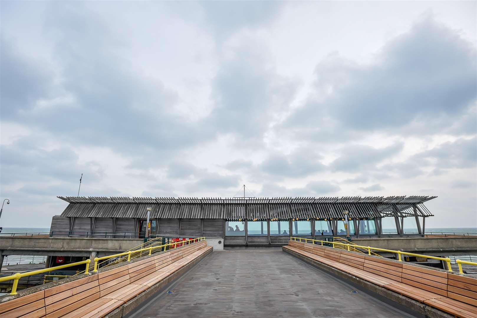 Deal Pier with its new Deal Pier Kitchen café. Picture: Alan Langley.