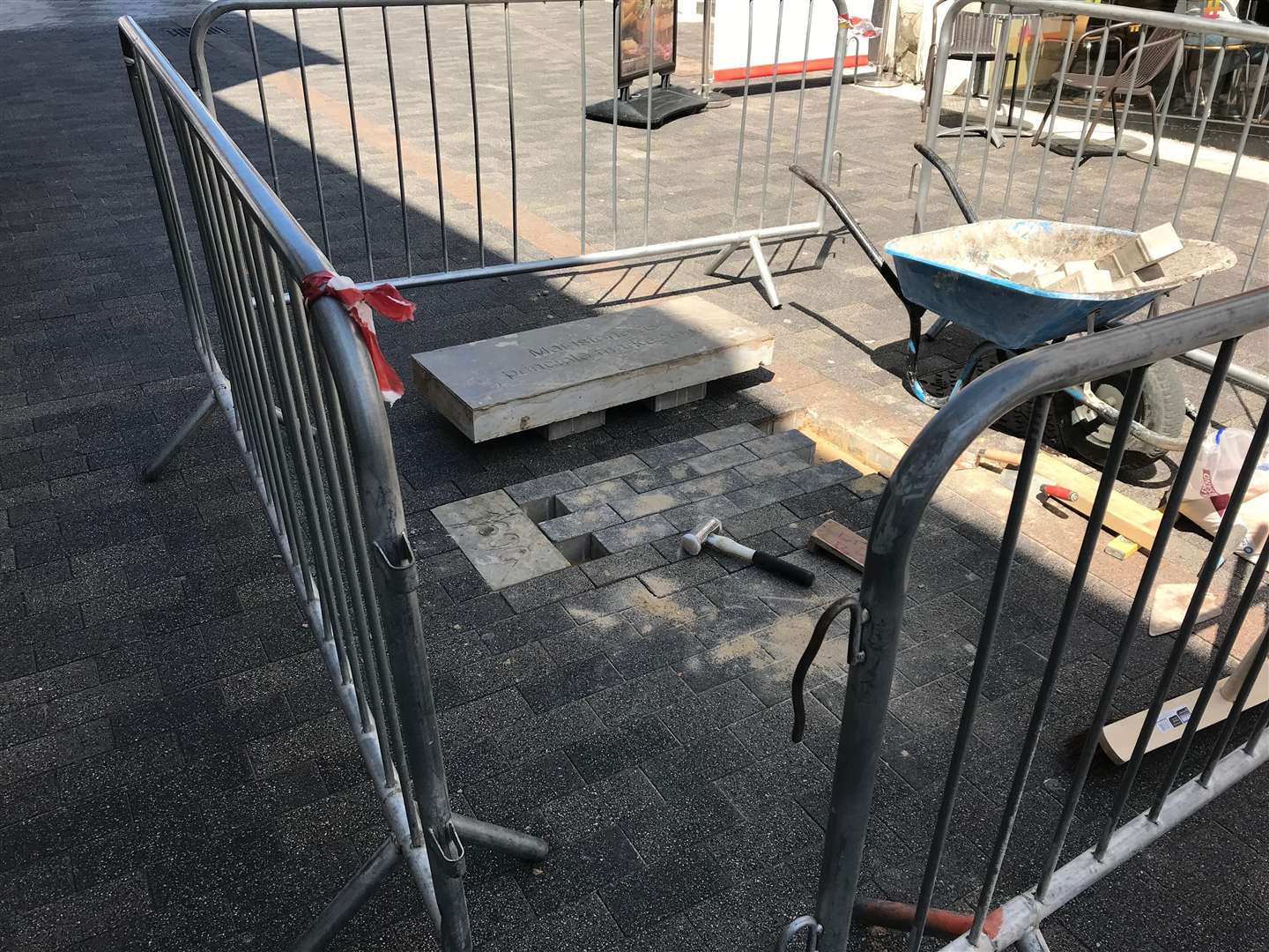 The offending slab has been removed today