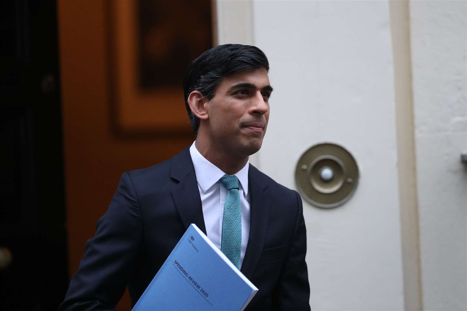 Chancellor Rishi Sunak leaves 11 Downing Street ahead of delivering his one-year Spending Review in the House of Commons (Yui Mok/PA)