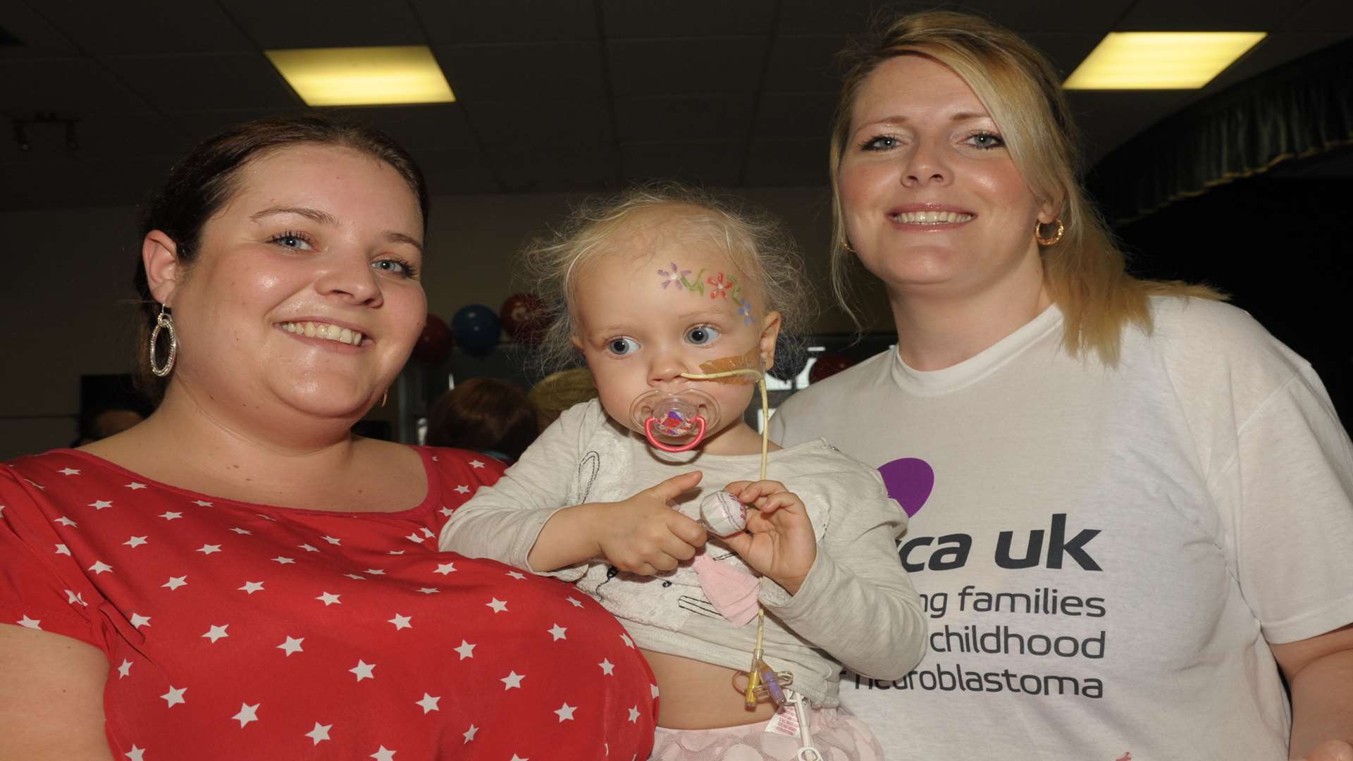 Vikki and Ruby with friend and organiser, Anita Marinelli. Picture: Steve Crispe.