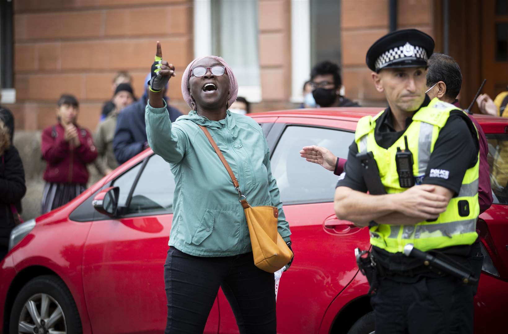 Hegma, a refugee from Sudan, said living in a hotel was no better than a detention centre (Jane Barlow/PA)