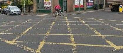 Yellow box junctions keep the junction clear for through-traffic to avoid traffic jams