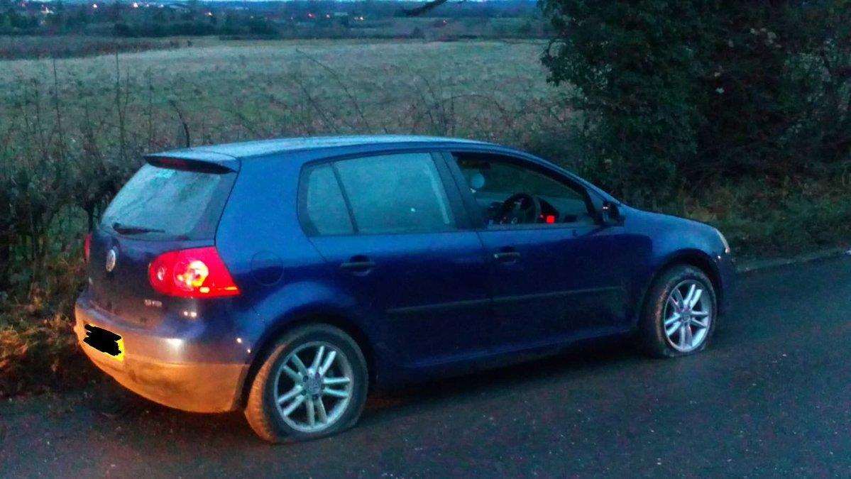This VW Golf was abandoned following a shoplifting attempt (6200218)