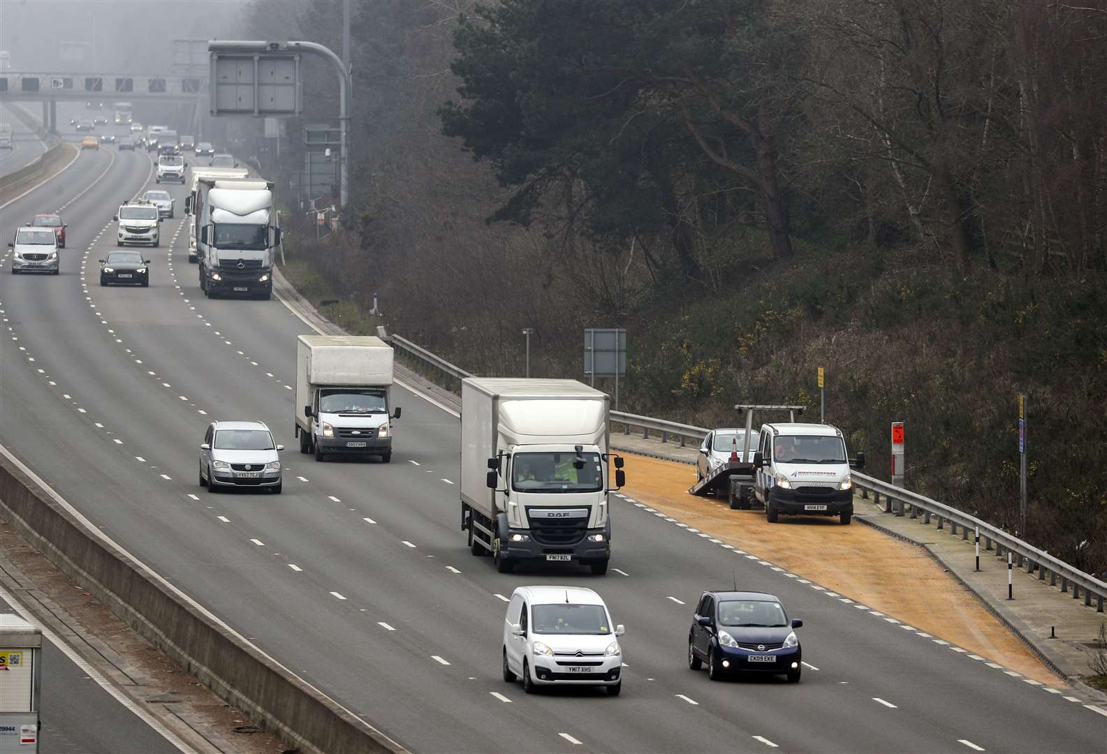 Smart motorways make up around 10% of England’s motorway network (Steve Parsons/PA)