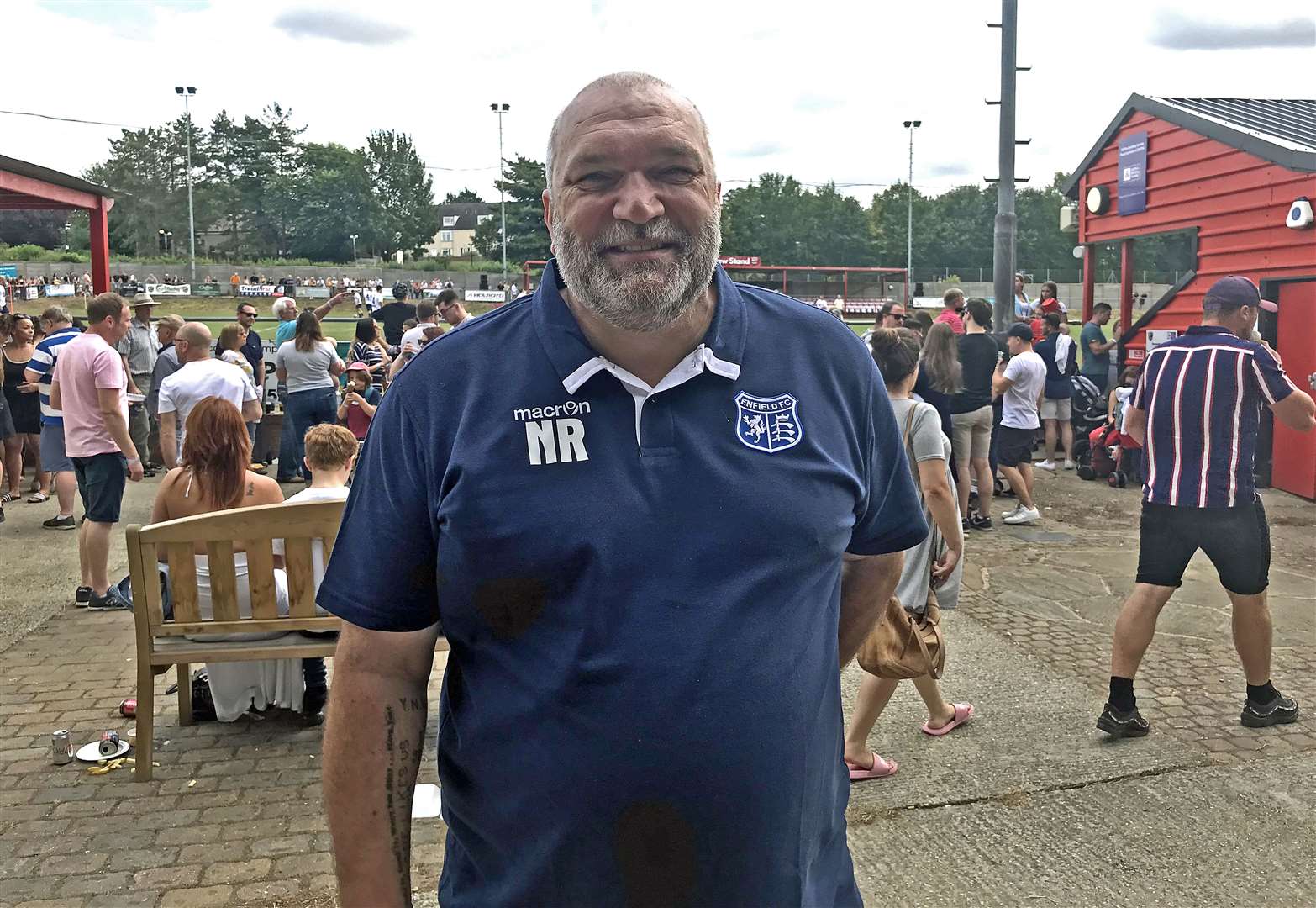 Neil ‘Razor’ Ruddock during a charity football match in Saffron Walden, Essex (Beverley Rouse/PA)