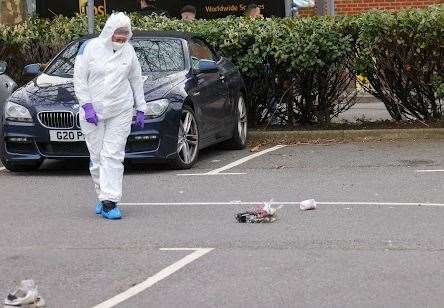 There has been a large police presence due to a suspicious package being found in Prospect Place Dartford. Picture: UKNIP