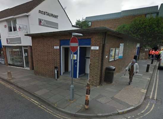 The public toilet on Canterbury Lane. Google