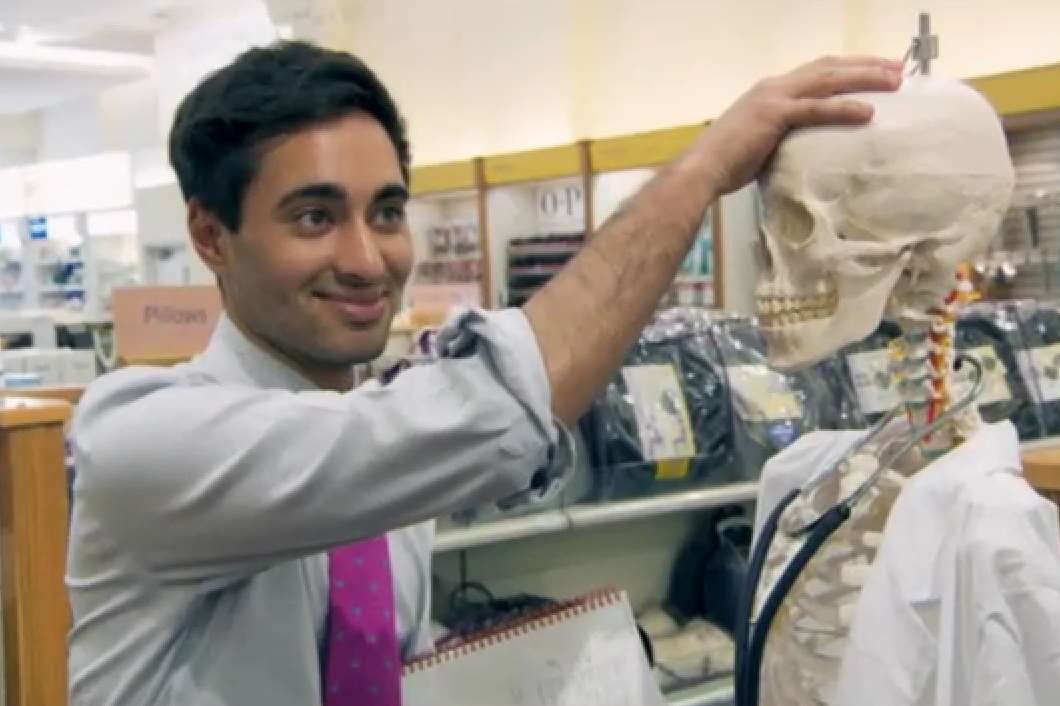 Solomon Akhtar, The Apprentice's other Kent candidate with his team's skeleton