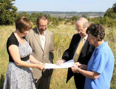 Councillors at the Bridge Nursery site