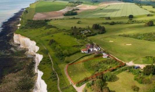 The rarely-available building plot on the Leas at Kingsdown