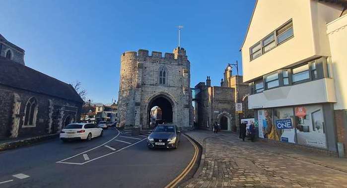 The suspects walked off along in the direction of Westgate Towers in Canterbury. Picture: KMG