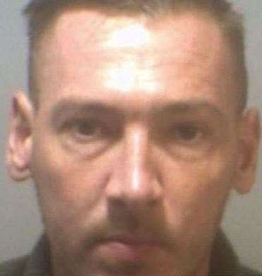 Luke Stimson, 40, of Cooper's Lane, Tunbridge Wells has been locked up. Picture: Kent Police