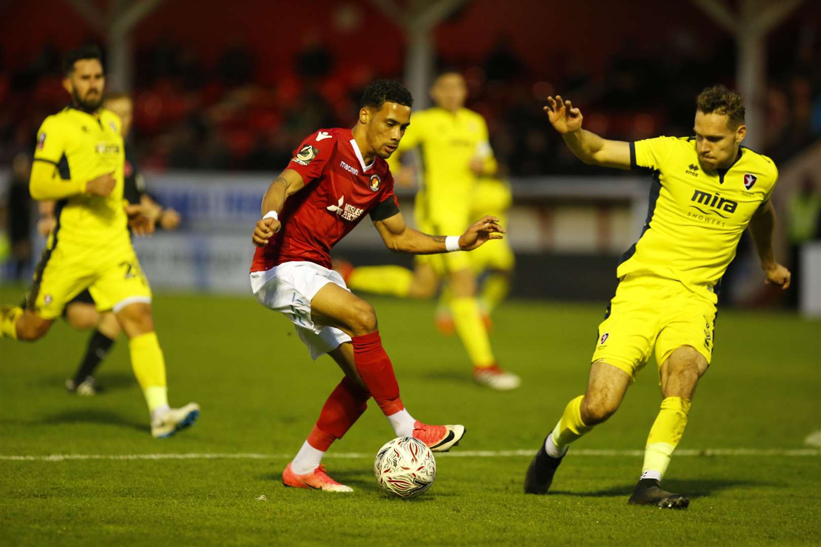 Corey Whitely on the ball for Ebbsfleet Picture: Andy Jones