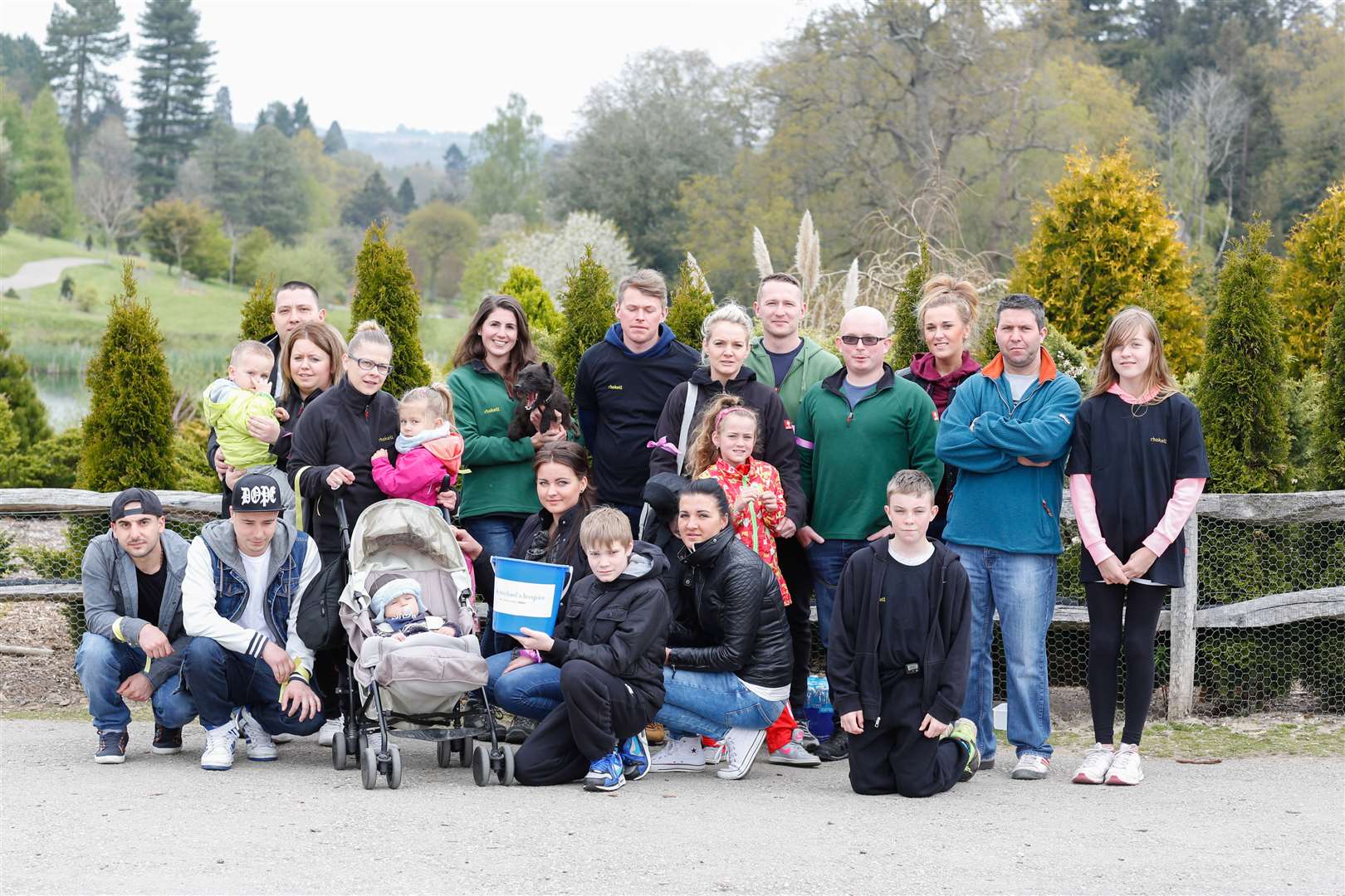 Walkers arrive at Bedgebury Pinetum