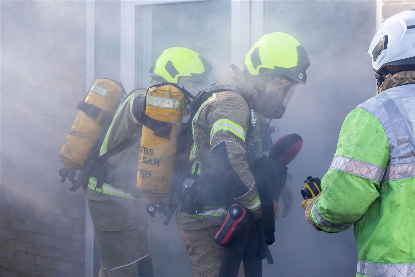 Fire crews were called to the scene in Richmond Close, Lordswood. Stock image