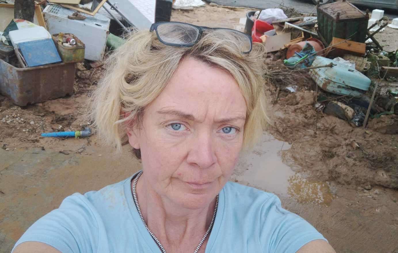 Annabelle Reece, from Ashford, says she has been forced to hide in her car due to the flash floods. Picture: Annabelle Reece/PA