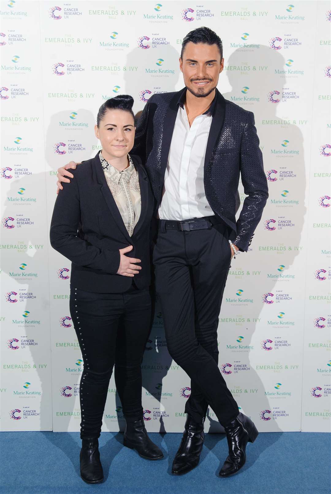 With fellow former X Factor contestant Rylan Clark in 2012 (PA)