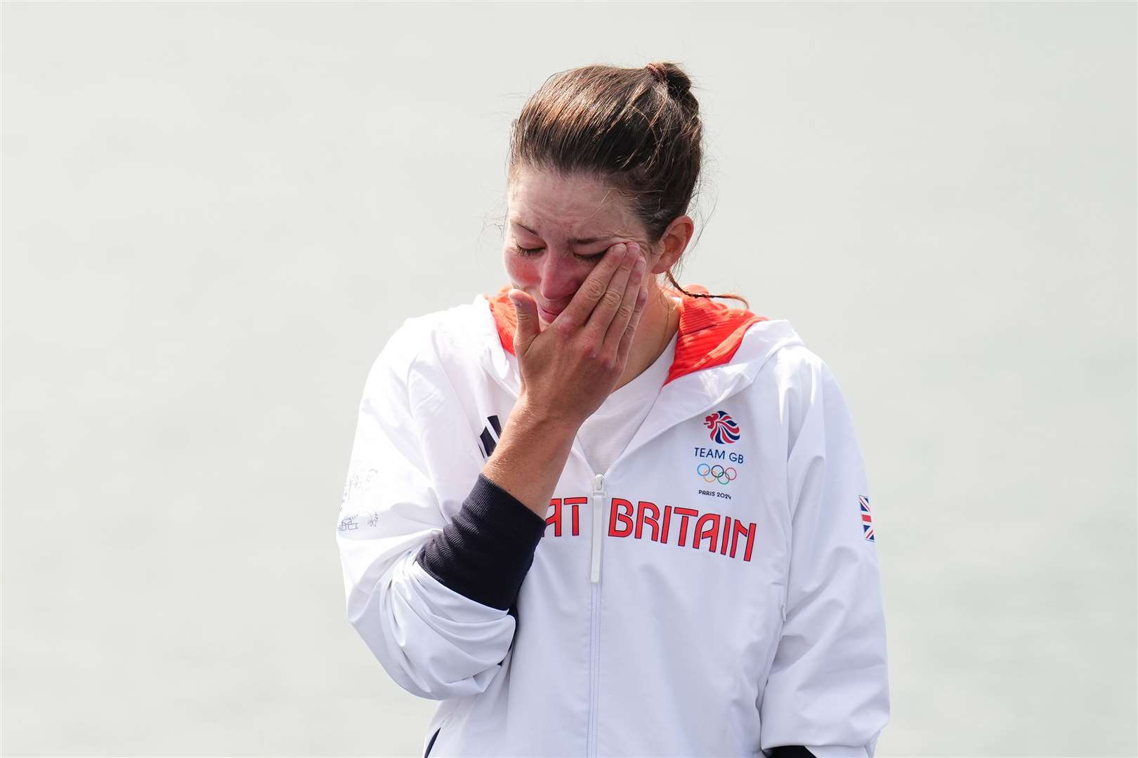 Emily Craig was in tears during the medal ceremony (John Walton/PA)