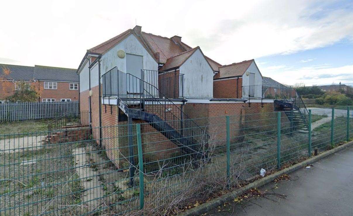 The abandoned former telecommunications office off Stanley Road in Cheriton, Folkestone. Picture: Google