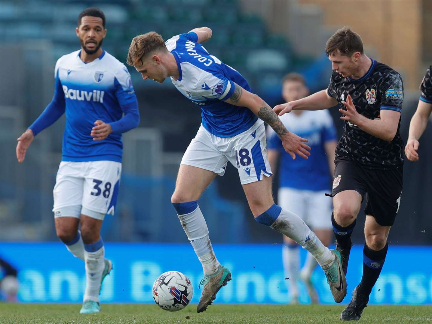 Gillingham head coach Stephen Clemence reacts to 1-1 home draw against ...