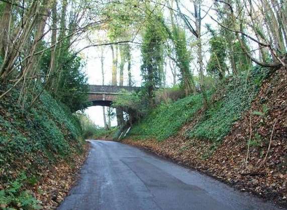 Vigo Hill, just south of Meopham.