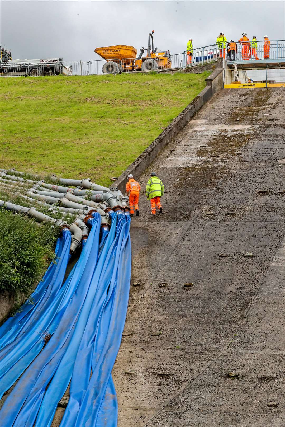 Construction workers have been at the site for almost 12 months (Peter Byrne/PA)