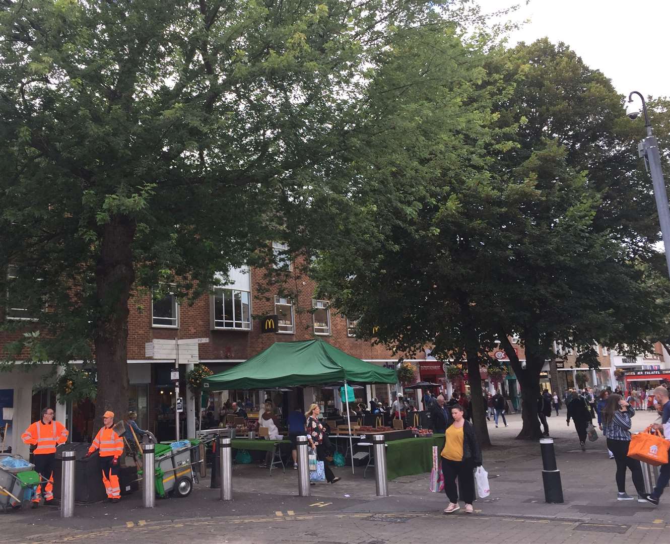 A man was punched when he tried to stop another man from being attacked in St George's Street, Canterbury. Stock picture