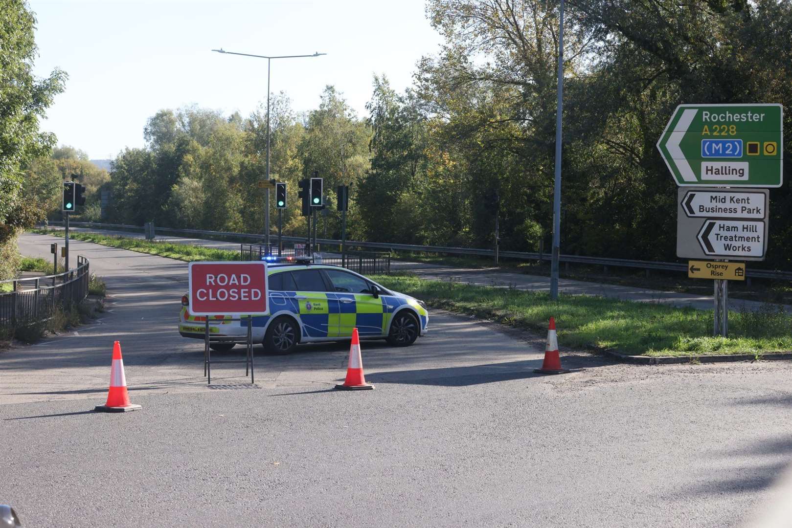 A228 between Malling Road and Holborough Road in Snodland closed