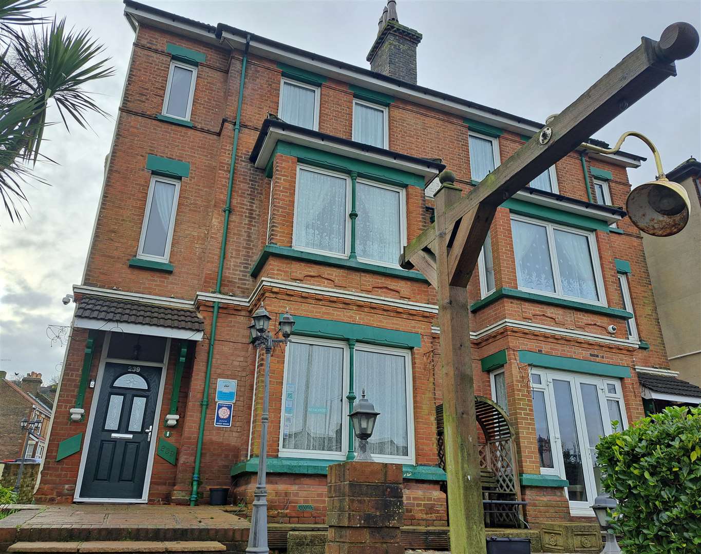 Dover's Westbank Guest House. Its front sign is gone as there are plans to turn it into housing