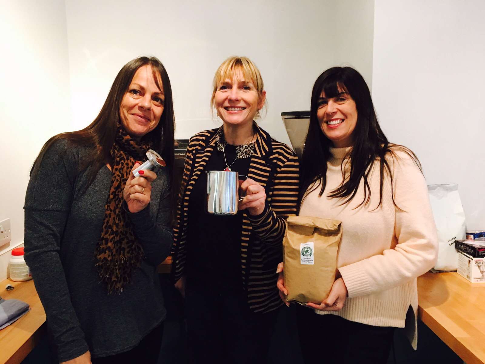 Lorraine Lyons, Lydia Showan and Yvonne Hankin, three of the people running Route One cafe, which opens on Boxing Day