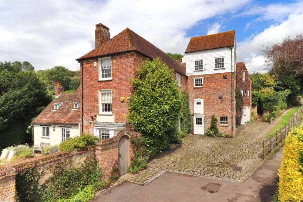 This five-bedroom home in Hythe is a spectacular converted property with an incredible history. Picture: Savills