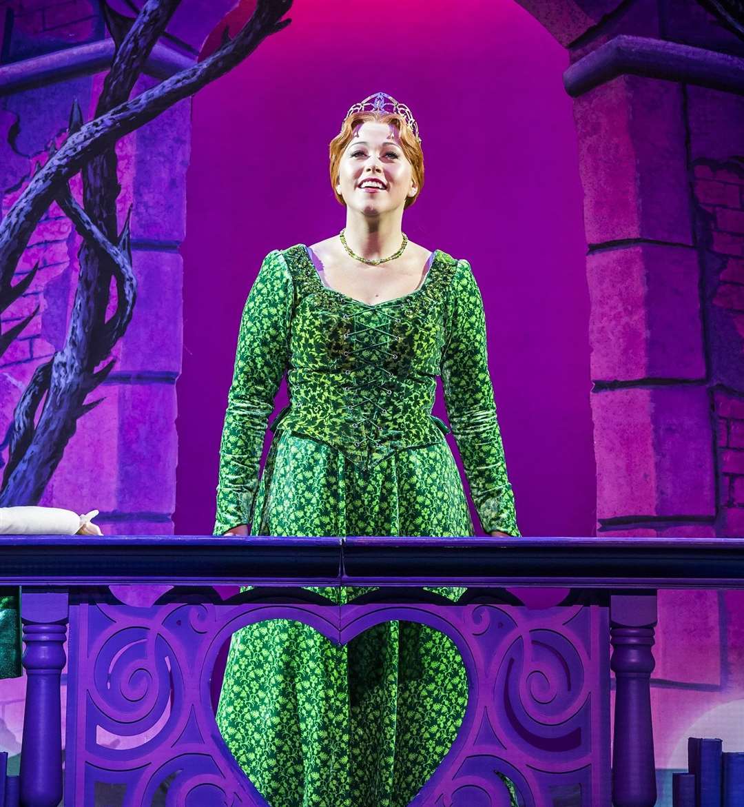 Amelia Lily as Princess Fiona in Shrek! The Musical Picture: Tristram Kenton